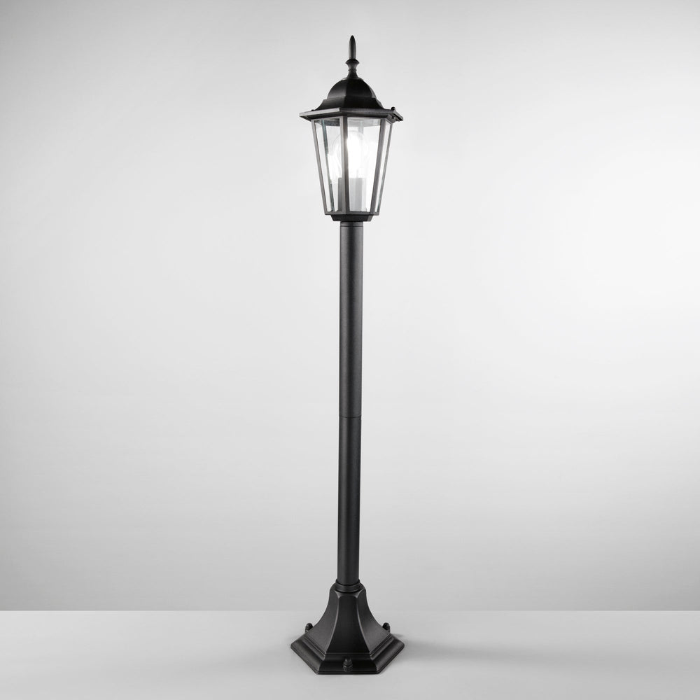 PALETTO MILANO NERO 1XE27 IP44 17x10,5CM