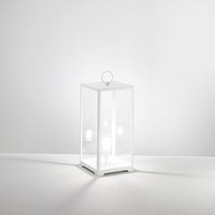 LUME MIRAGE BIANCO 1XE27 IP44 25X25X53CM CAVO 250CM