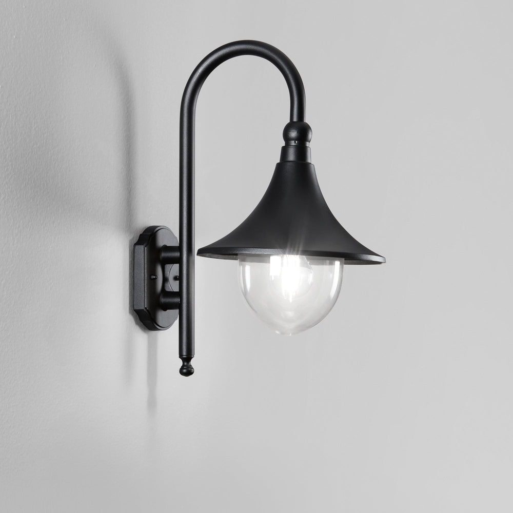 APPLIQUE PAVIA NERA 1XE27 IP44 26X34X48CM