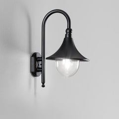 APPLIQUE PAVIA NERA 1XE27 IP44 26X34X48CM