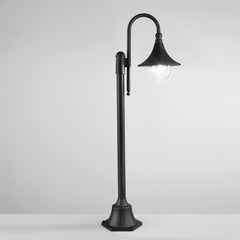 PALETTO PAVIA NERO 1XE27 IP44 51X130CM