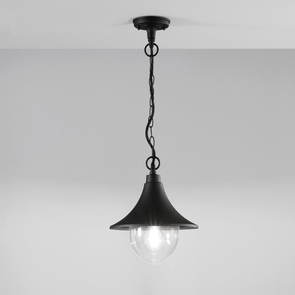 SOSPENSIONE PAVIA NEROA 1XE27 IP44 26X98CM