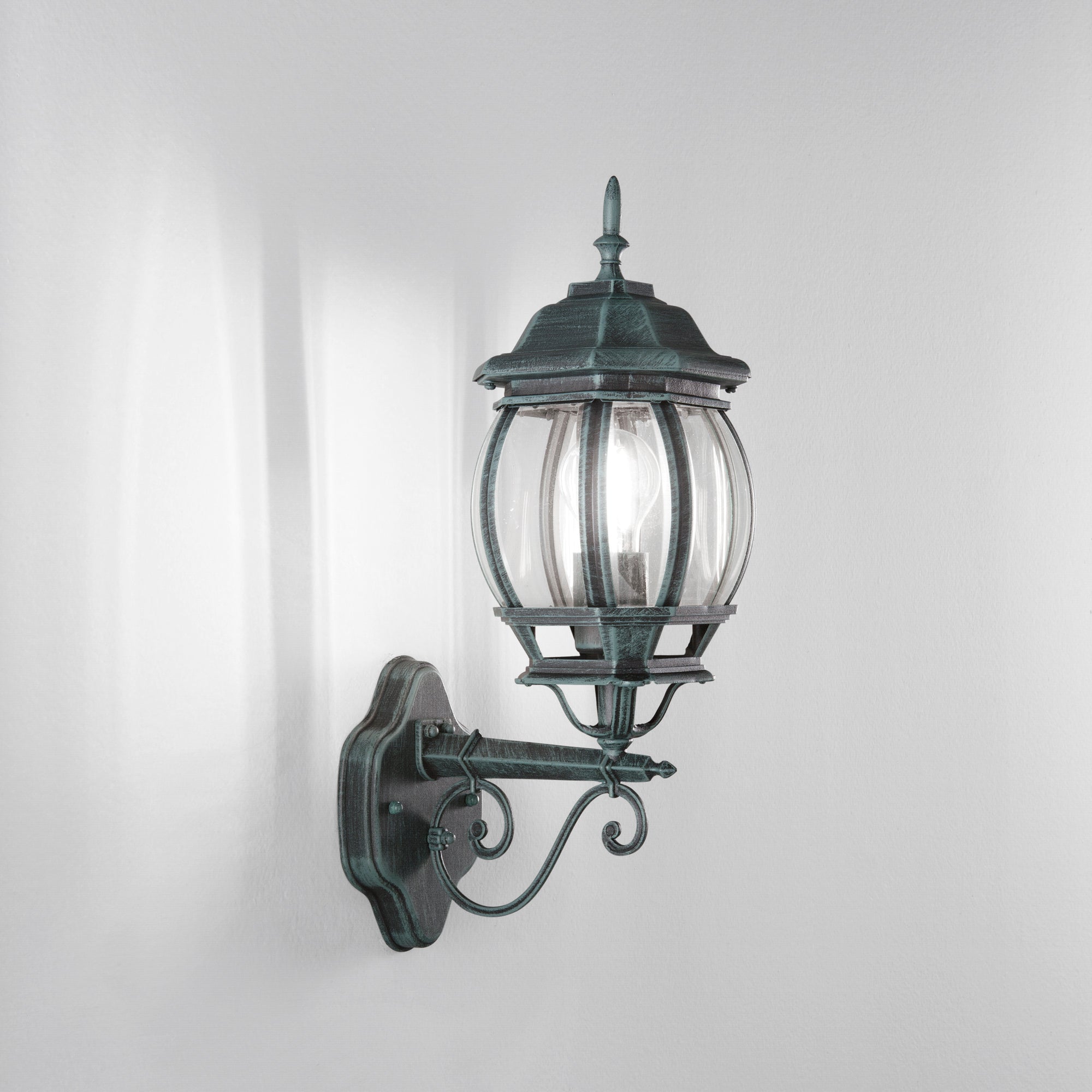 APPLIQUE UP VENEZIA NERA/RAME 1XE27 IP44 25X29X52,5CM