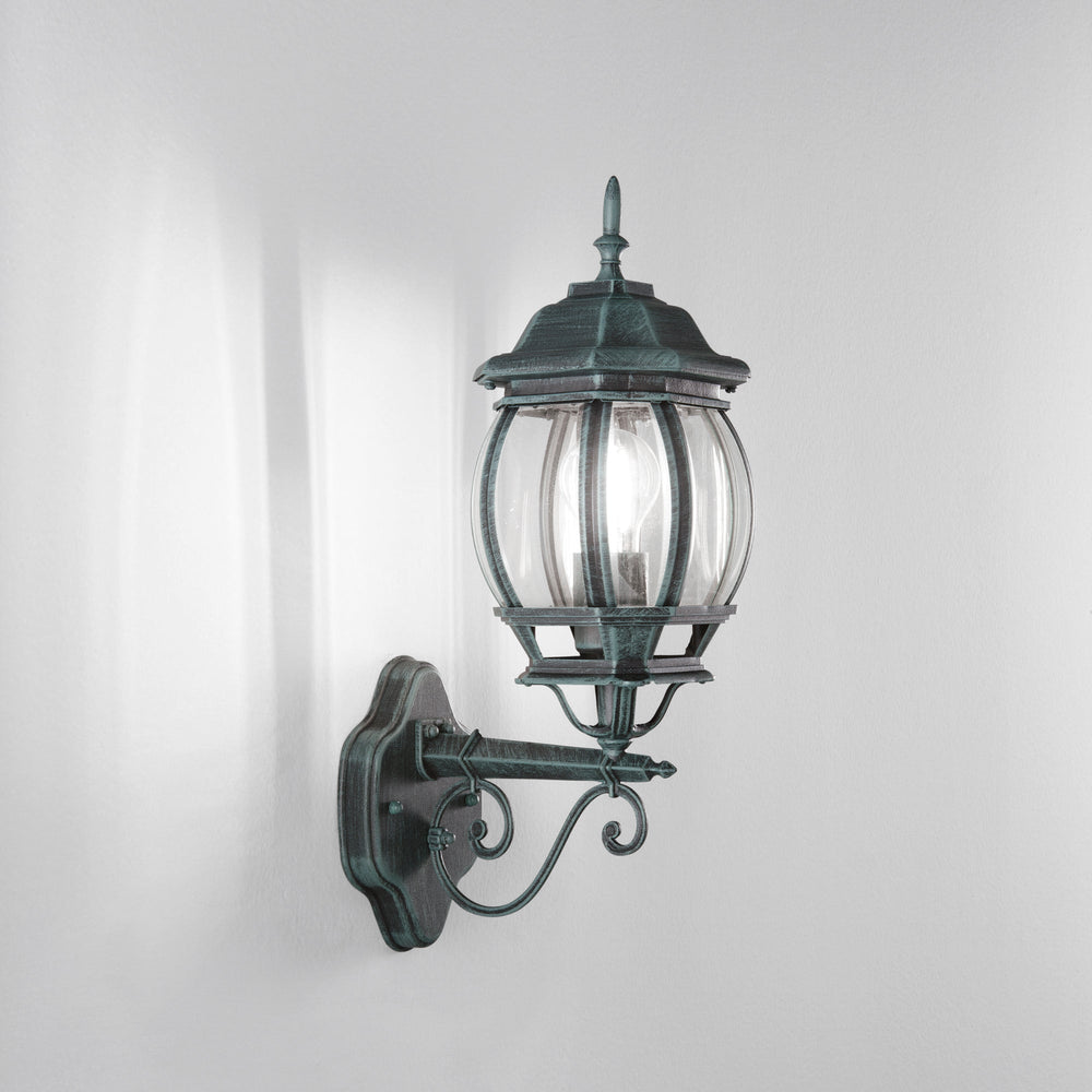 APPLIQUE UP VENEZIA NERA/RAME 1XE27 IP44 25X29X52,5CM