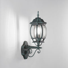 APPLIQUE UP VENEZIA NERA/RAME 1XE27 IP44 25X29X52,5CM