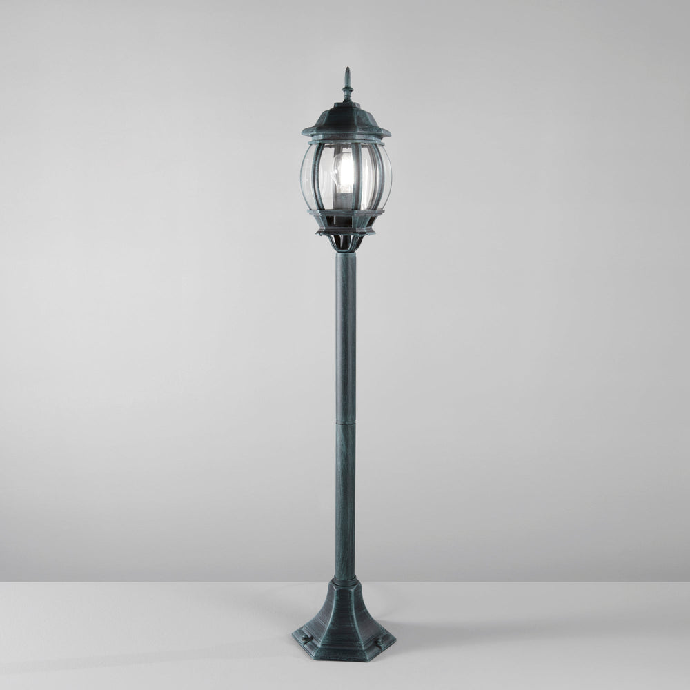 PALETTO SANTIAGO NERO/VERDE 1XE27 IP44 21X110,3CM