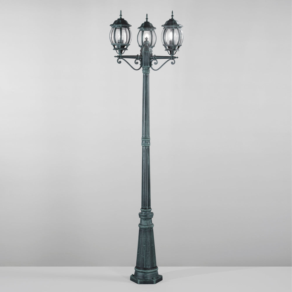 PALO SANTIAGO NERO/VERDE 3XE27 IP44 69X209CM
