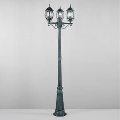 PALO SANTIAGO NERO/VERDE 3XE27 IP44 69X209CM