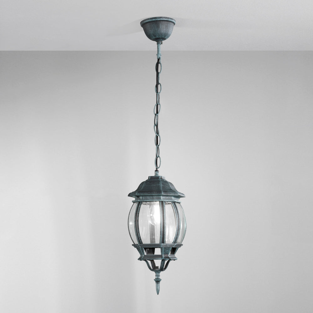 SOSPENSIONE SANTIAGO NERA/VERDE 1XE27 IP44 15,5X107,5CM