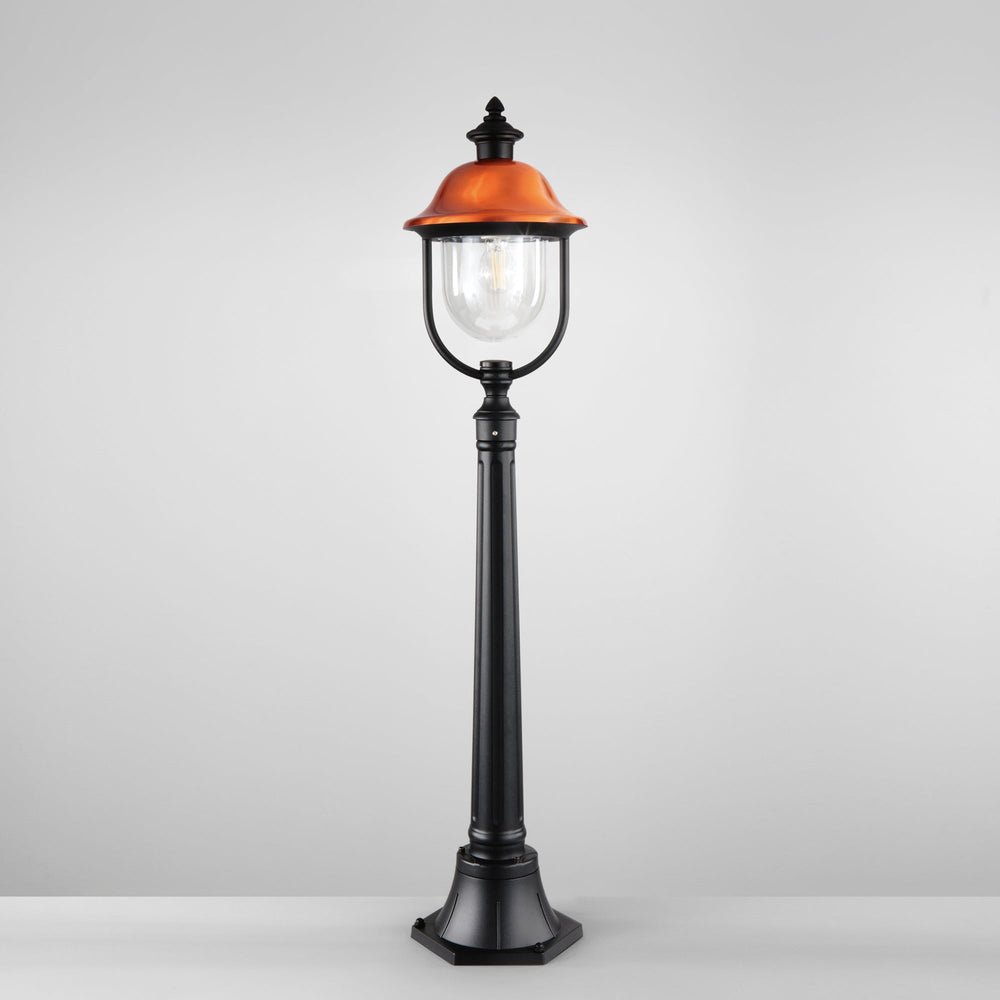 PALETTO VENEZIA NERO/RAME 1XE27 IP44 25X118CM