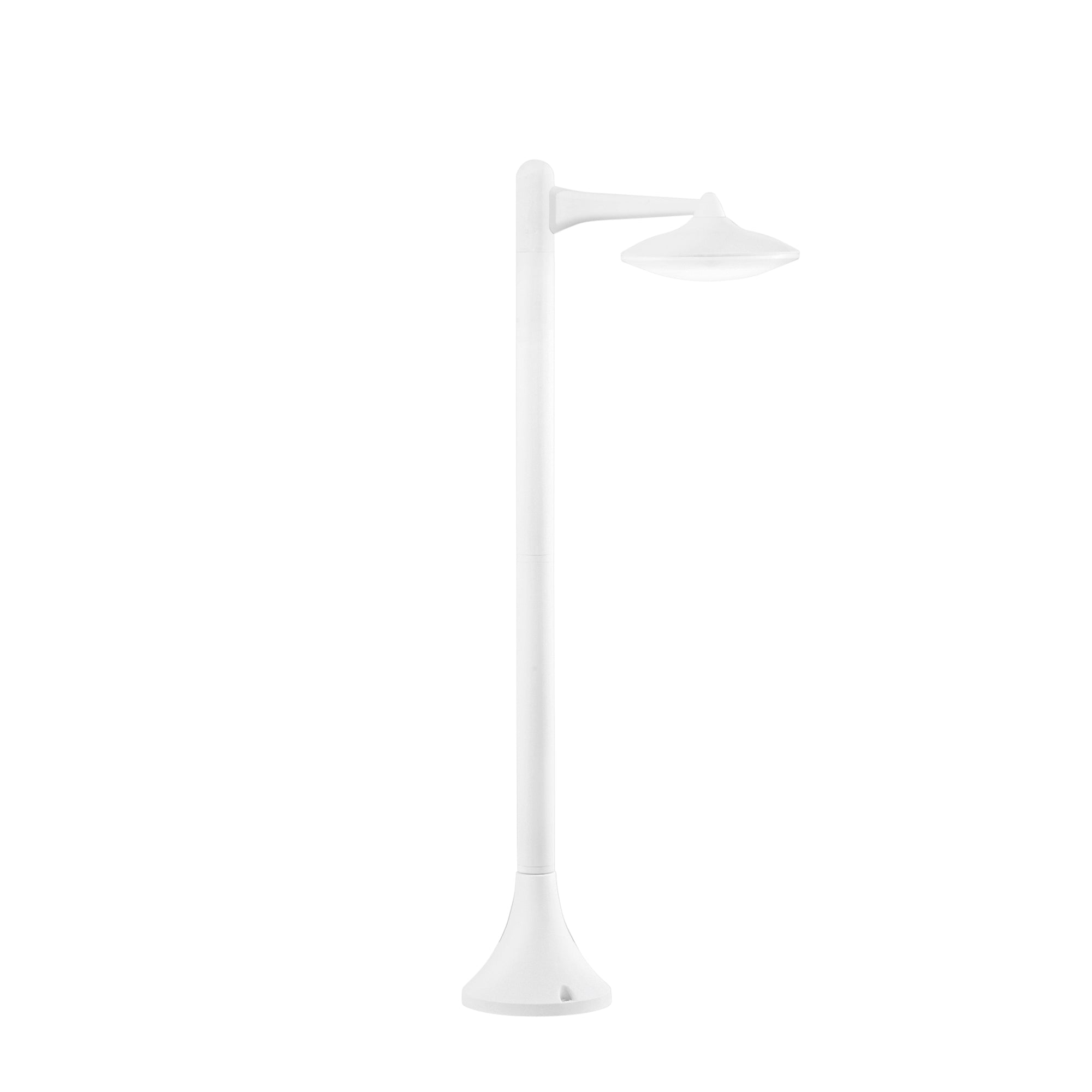"Paletto LED da esterno ALYSON in alluminio bianco 12W IP44"