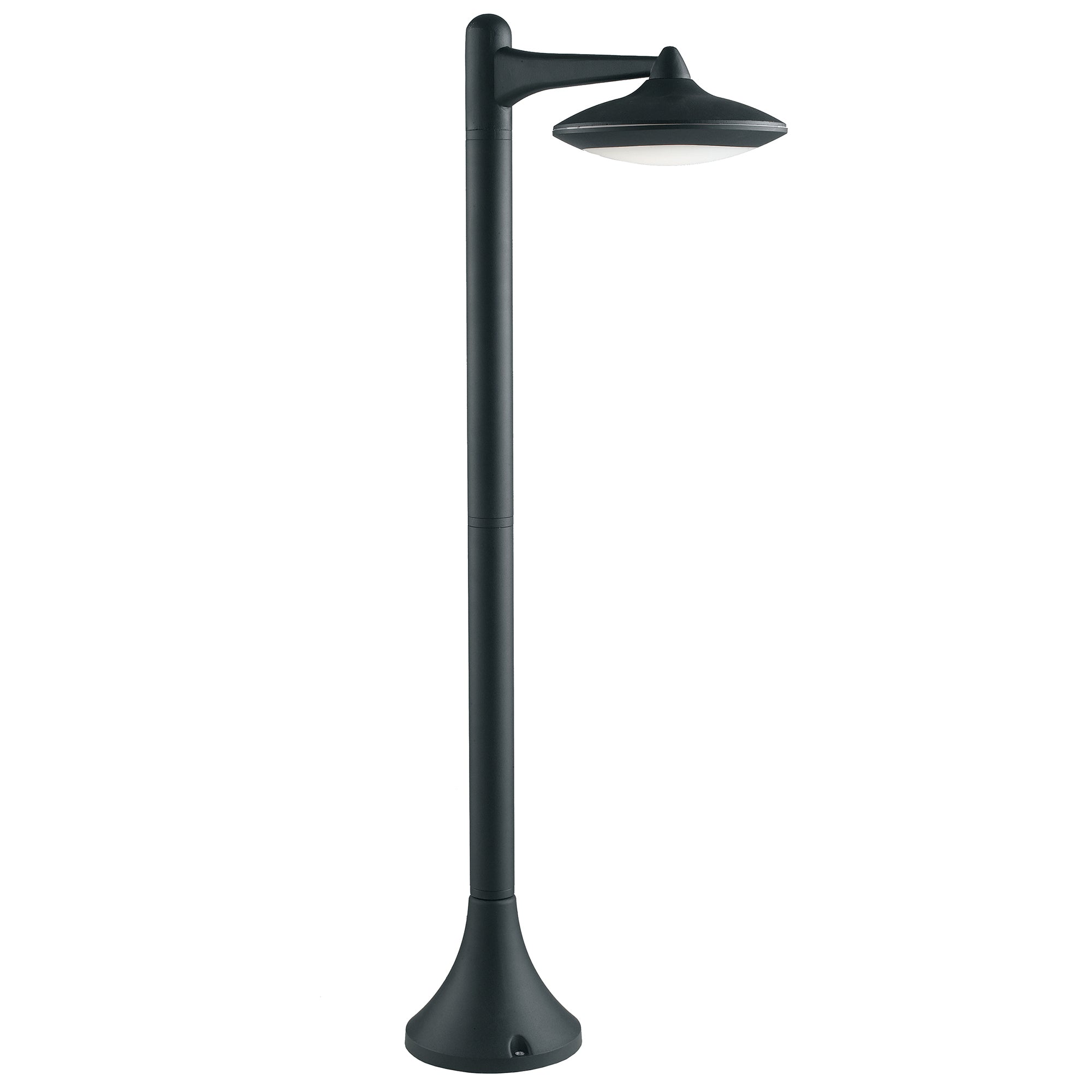 "Paletto LED da esterno ALYSON in alluminio nero 12W IP44"