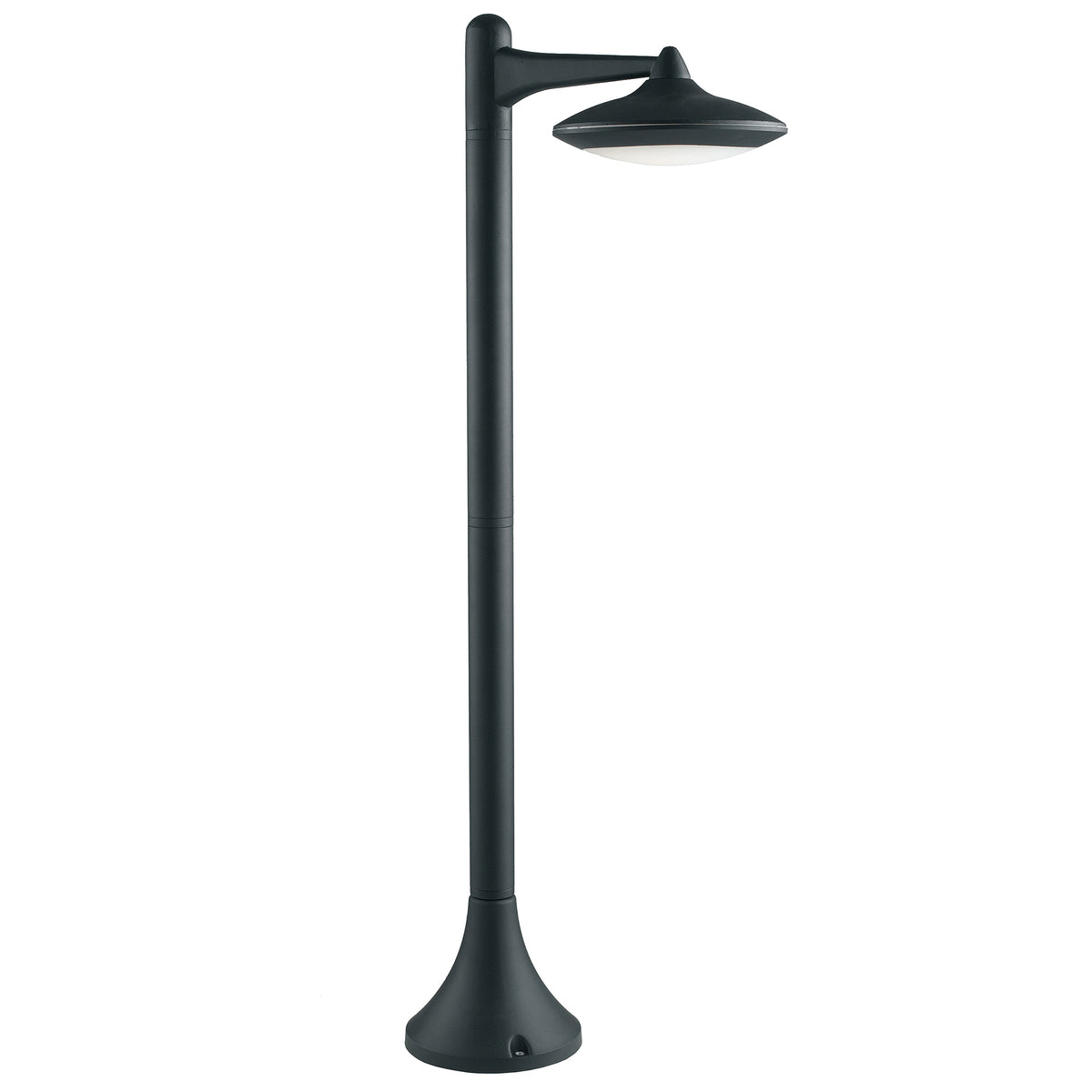 "Paletto LED da esterno ALYSON in alluminio nero 12W IP44"