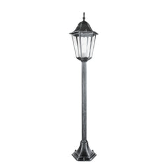 PALETTO FIRENZE NERO/SILVER 1XE27 IP44 21X21X104CM