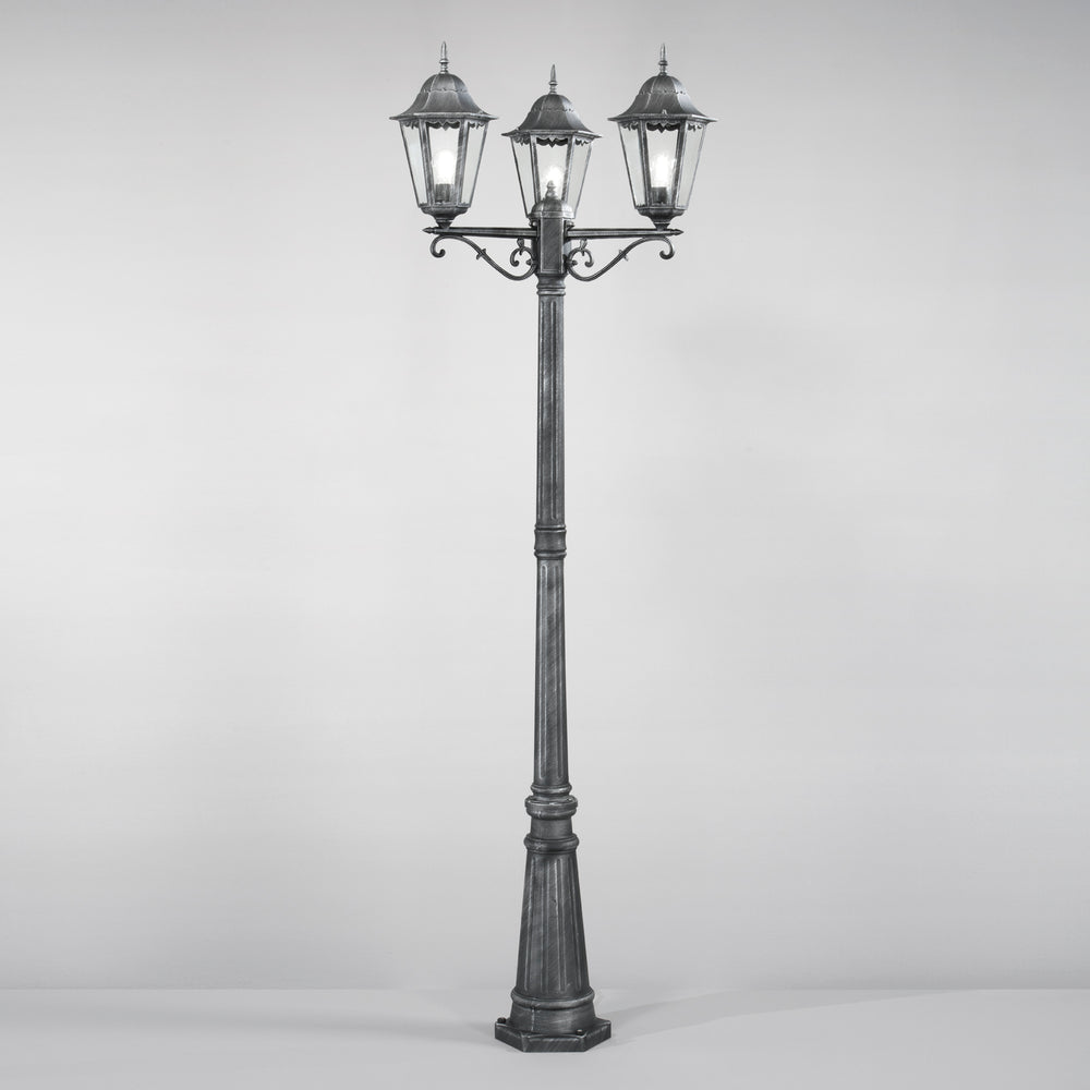 PALO FIRENZE NERO/SILVER 3XE27 IP44 76,5X218CM