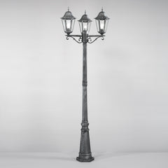 PALO FIRENZE NERO/SILVER 3XE27 IP44 76,5X218CM