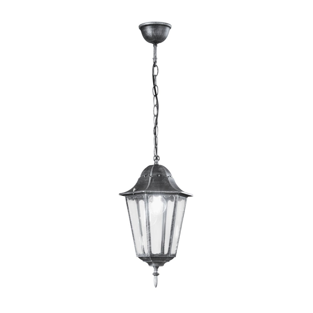 SOSPENSIONE FIRENZE NERA/SILVER 1XE27 IP44 21X21X136CM