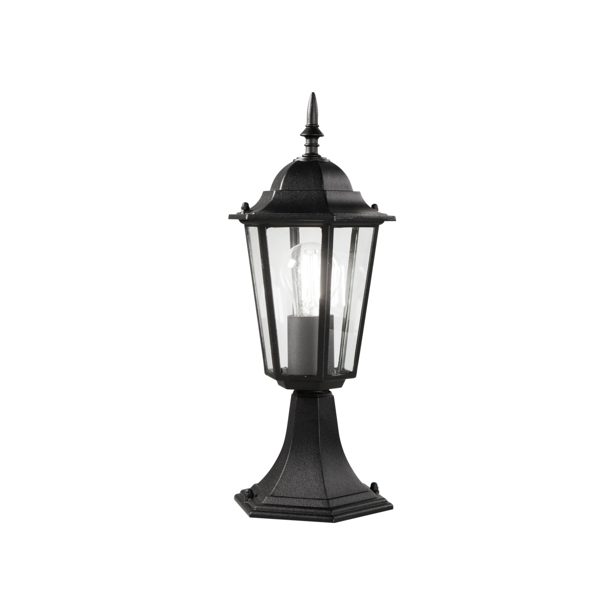 LUME MILANO NERO 1XE27 IP44 17X40,3CM