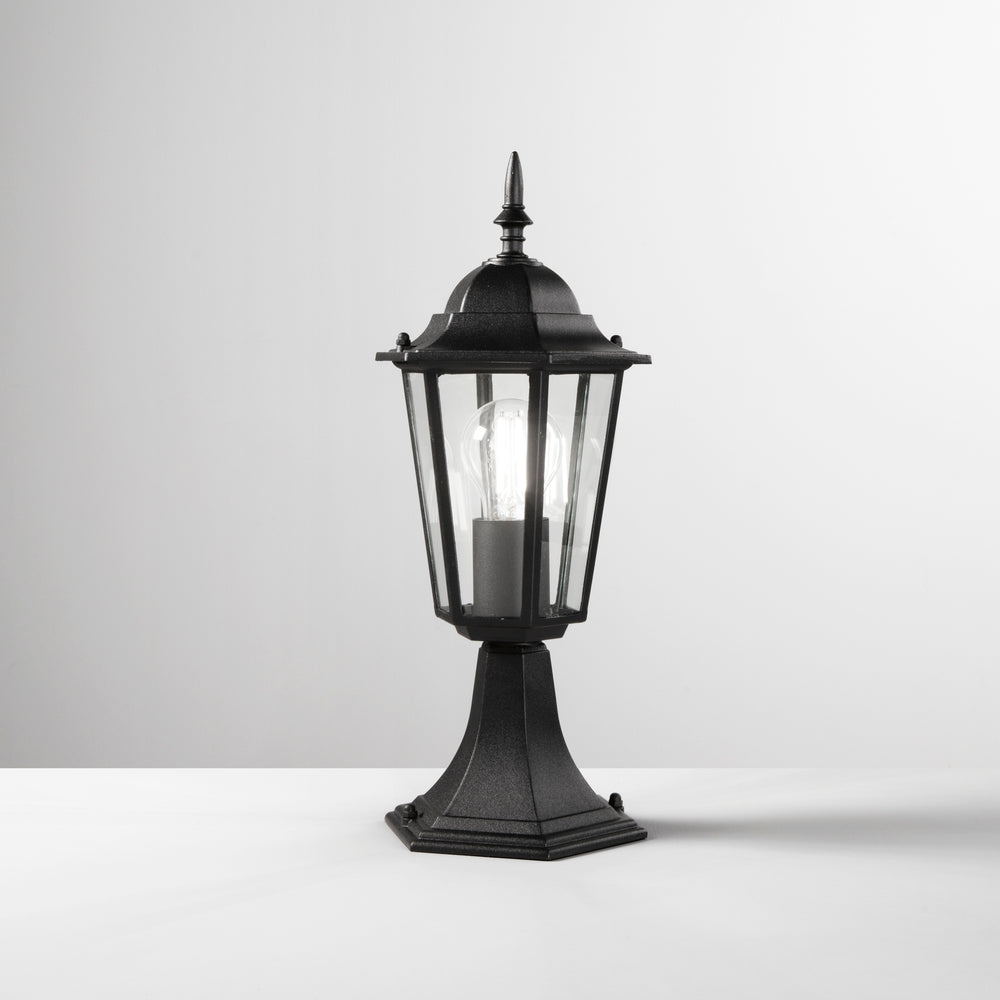 LUME MILANO NERO 1XE27 IP44 17X40,3CM