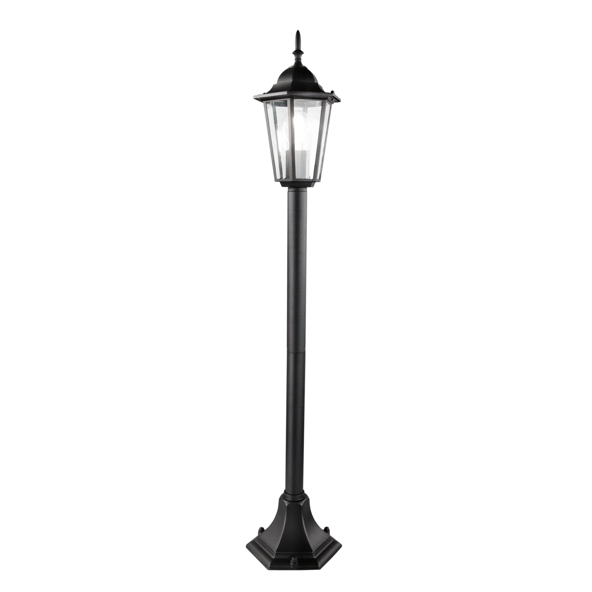 PALETTO MILANO NERO 1XE27 IP44 17x10,5CM