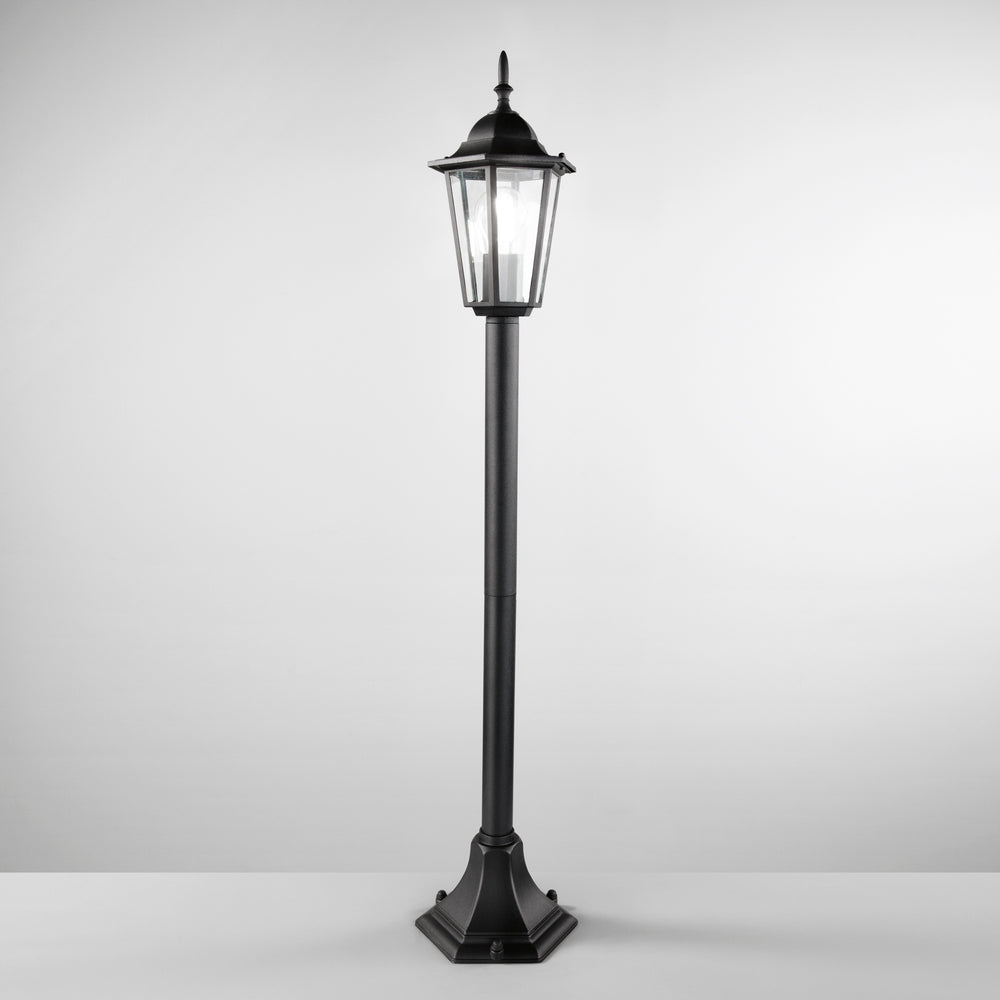 PALETTO MILANO NERO 1XE27 IP44 17x10,5CM