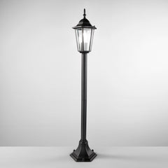 PALETTO MILANO NERO 1XE27 IP44 17x10,5CM