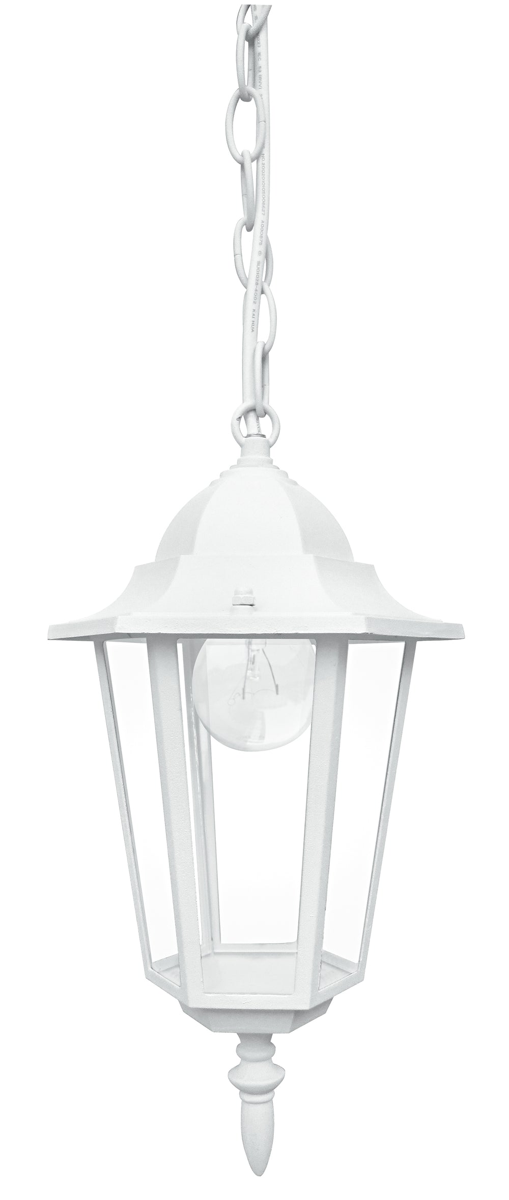 SOSPENSIONE MILANO BIANCA 1XE27 IP44 17X84CM