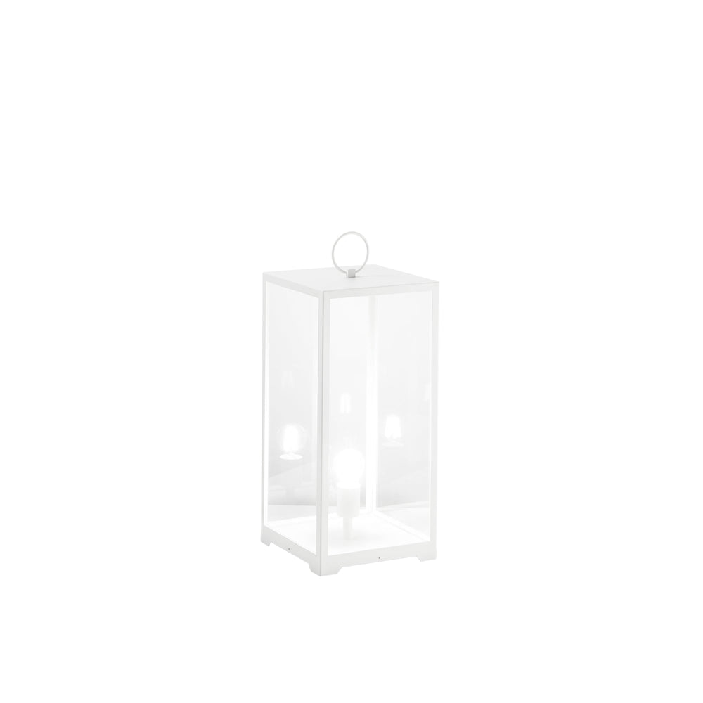 LUME MIRAGE BIANCO 1XE27 IP44 25X25X53CM CAVO 250CM