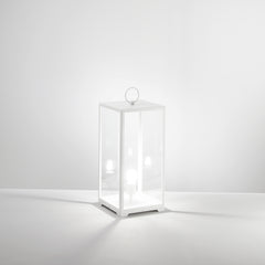 LUME MIRAGE BIANCO 1XE27 IP44 25X25X53CM CAVO 250CM