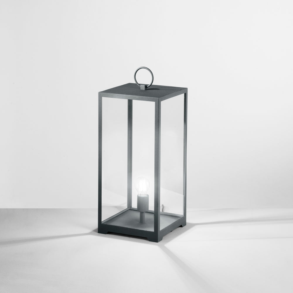 LUME MIRAGE ANTRACITE 1XE27 IP44 25X25X53CM CAVO 250CM