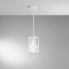 SOSPENSIONE MIRAGE BIANCA 1XE27 IP44 13X13X90CM