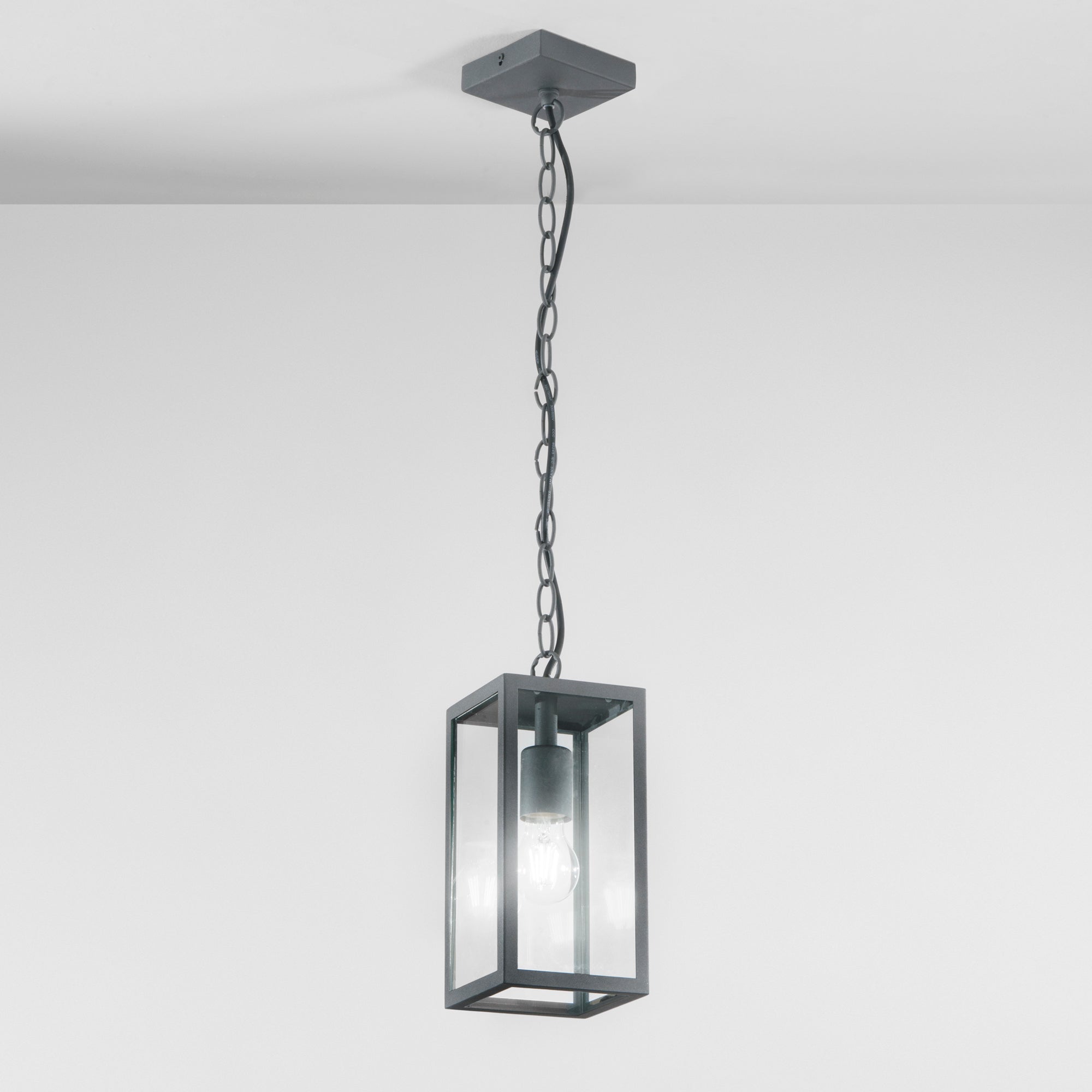 SOSPENSIONE MIRAGE ANTRACITE 1XE27 IP44 13X13X90CM
