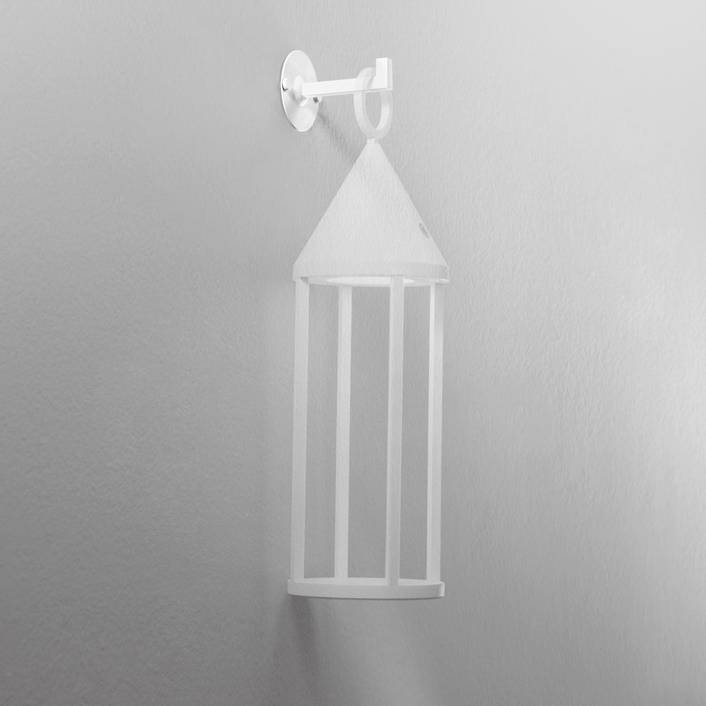 KIT STAFFE APPLIQUE BIANCHE PER LAMPADA RICARICABILE LED OBERON 9,9X8CM