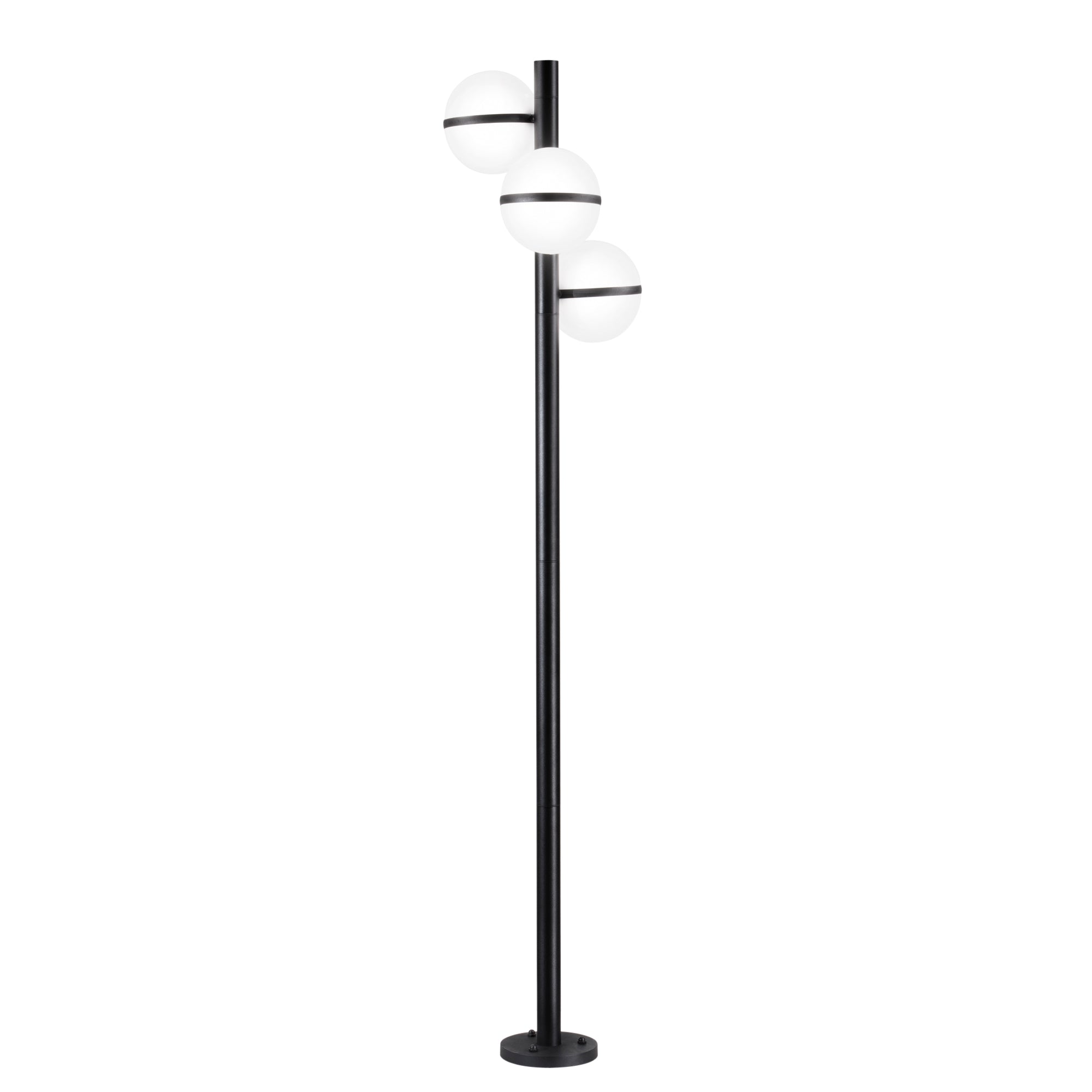PALO ORBIT NERO 3XE27 IP44 44,5X202,5CM
