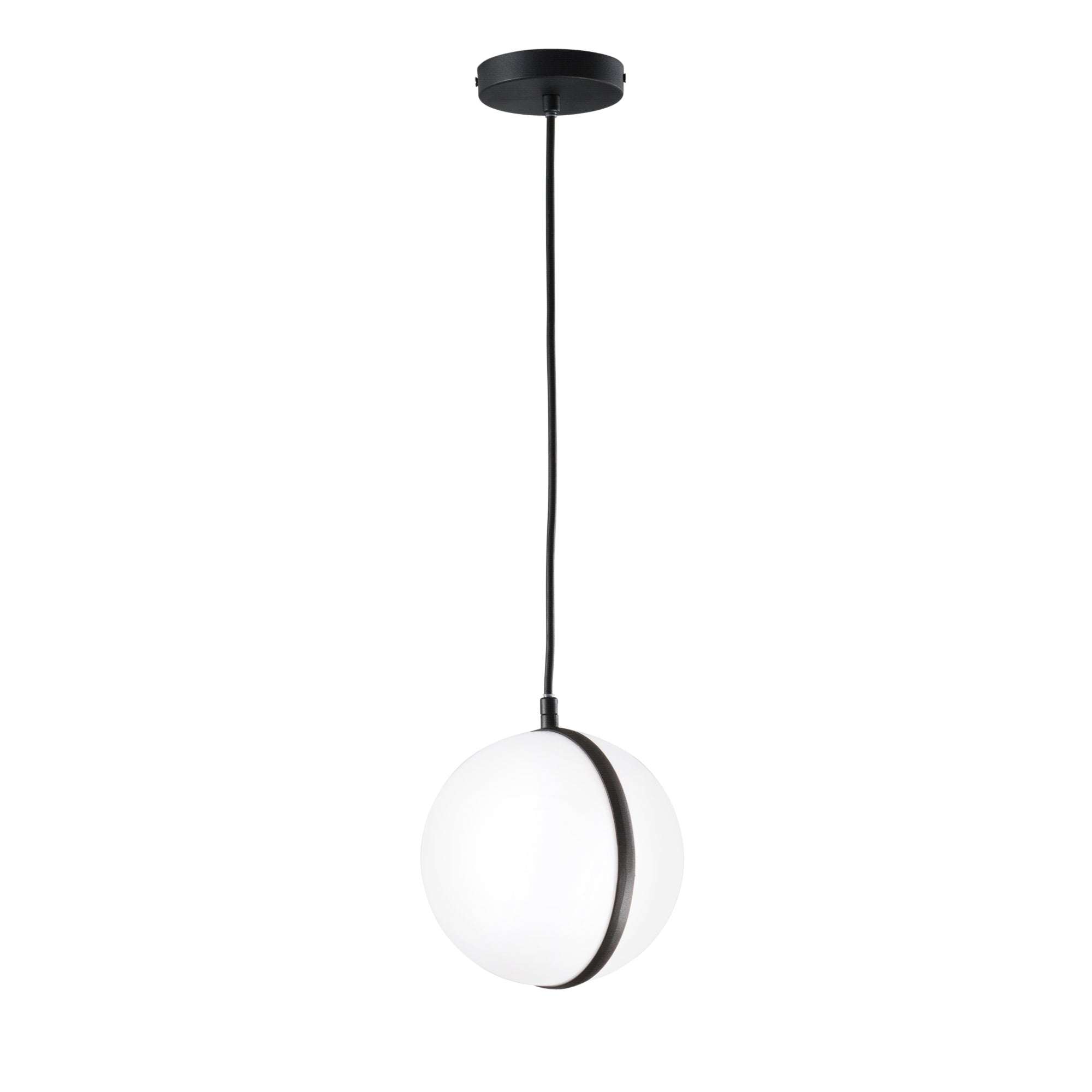 SOSPENSIONE ORBIT NERA 1XE27 IP44 20X130CM