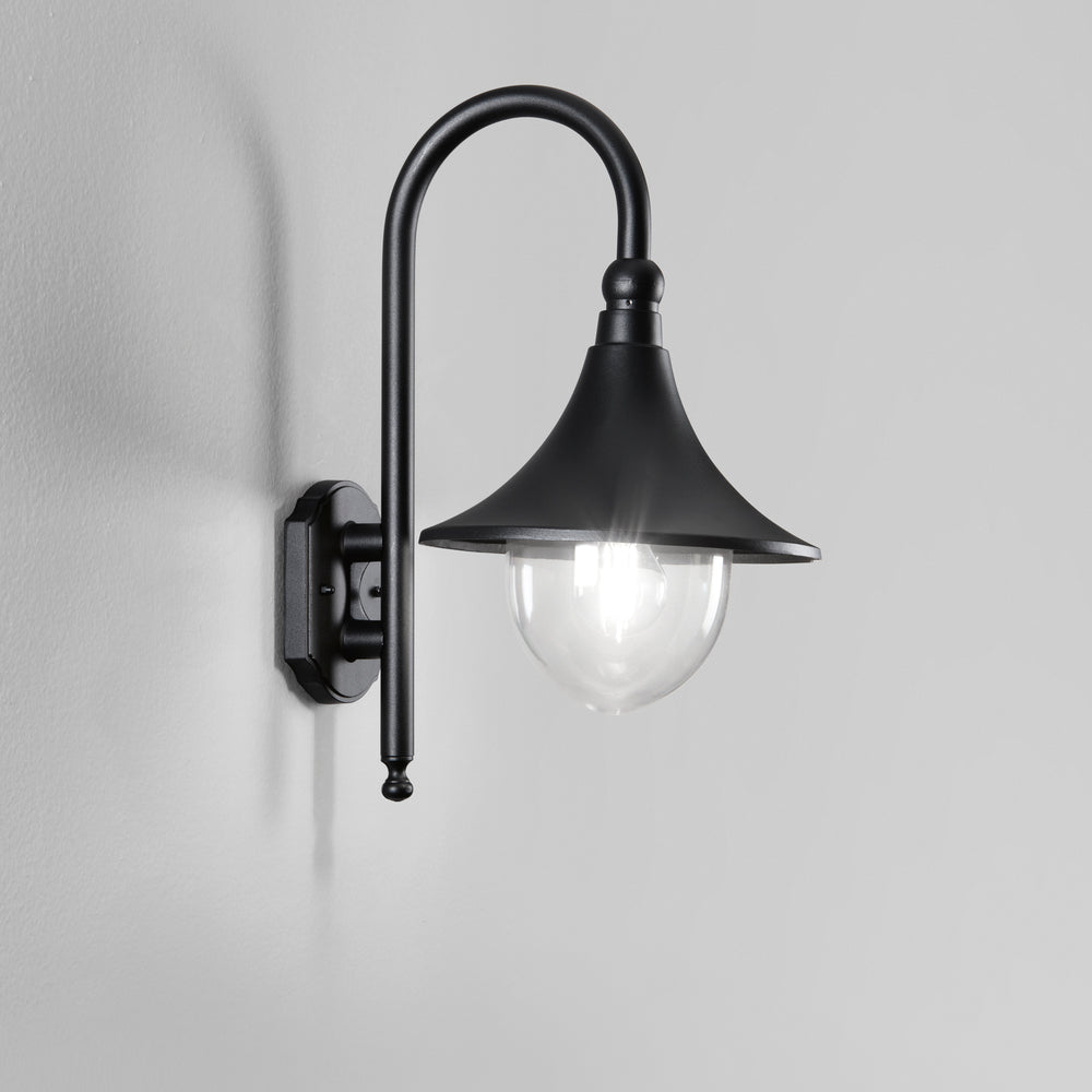 APPLIQUE PAVIA NERA 1XE27 IP44 26X34X48CM