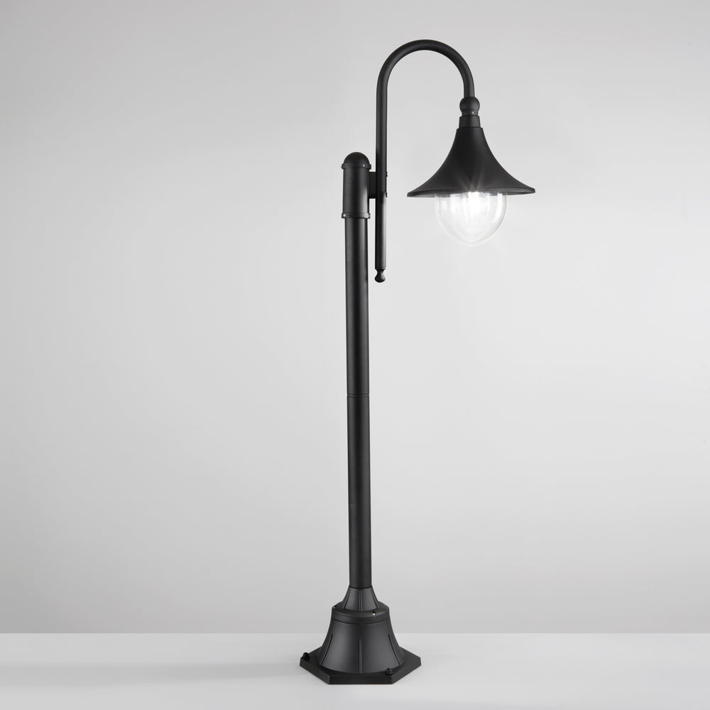 PALETTO PAVIA NERO 1XE27 IP44 51X130CM