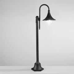 PALETTO PAVIA NERO 1XE27 IP44 51X130CM