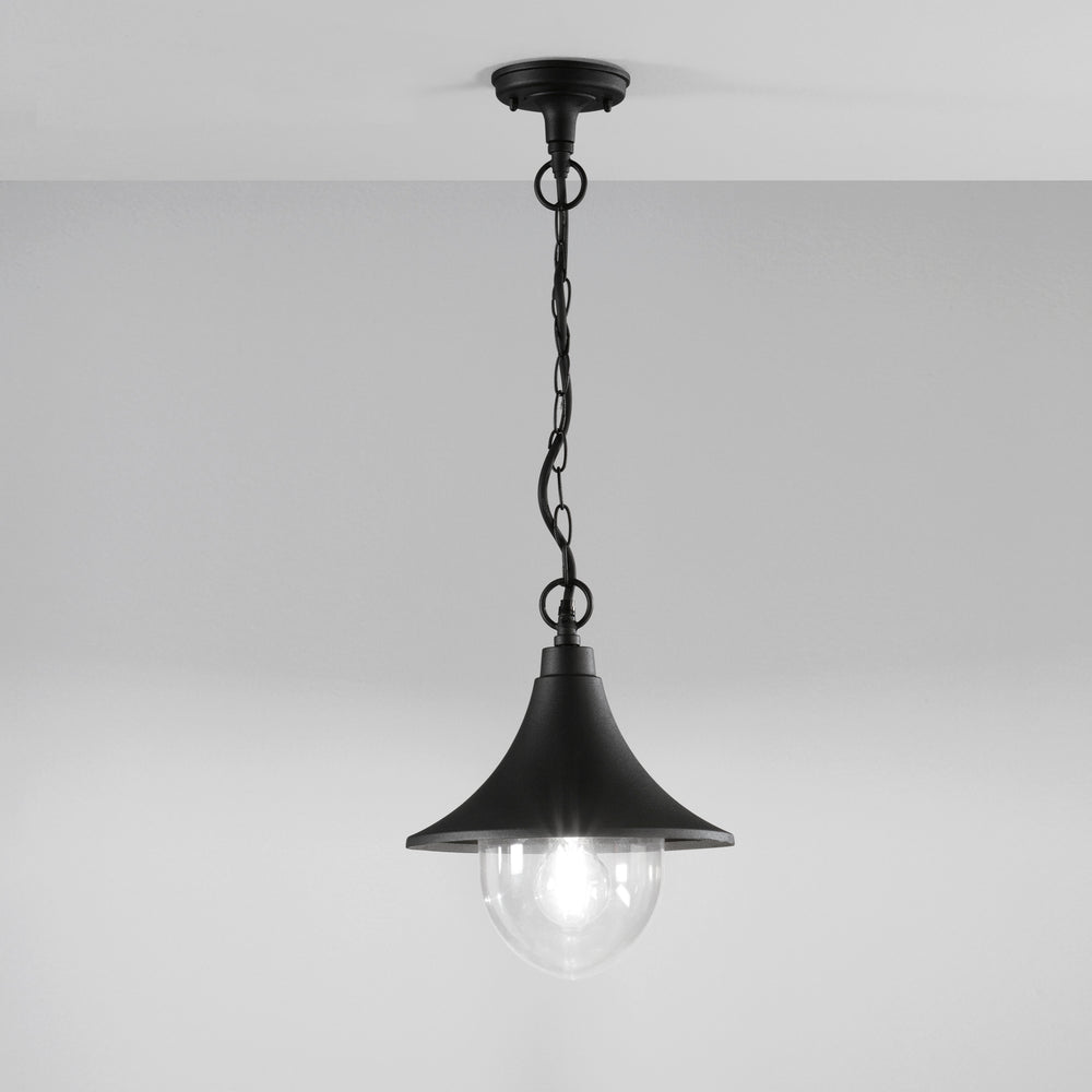 SOSPENSIONE PAVIA NEROA 1XE27 IP44 26X98CM