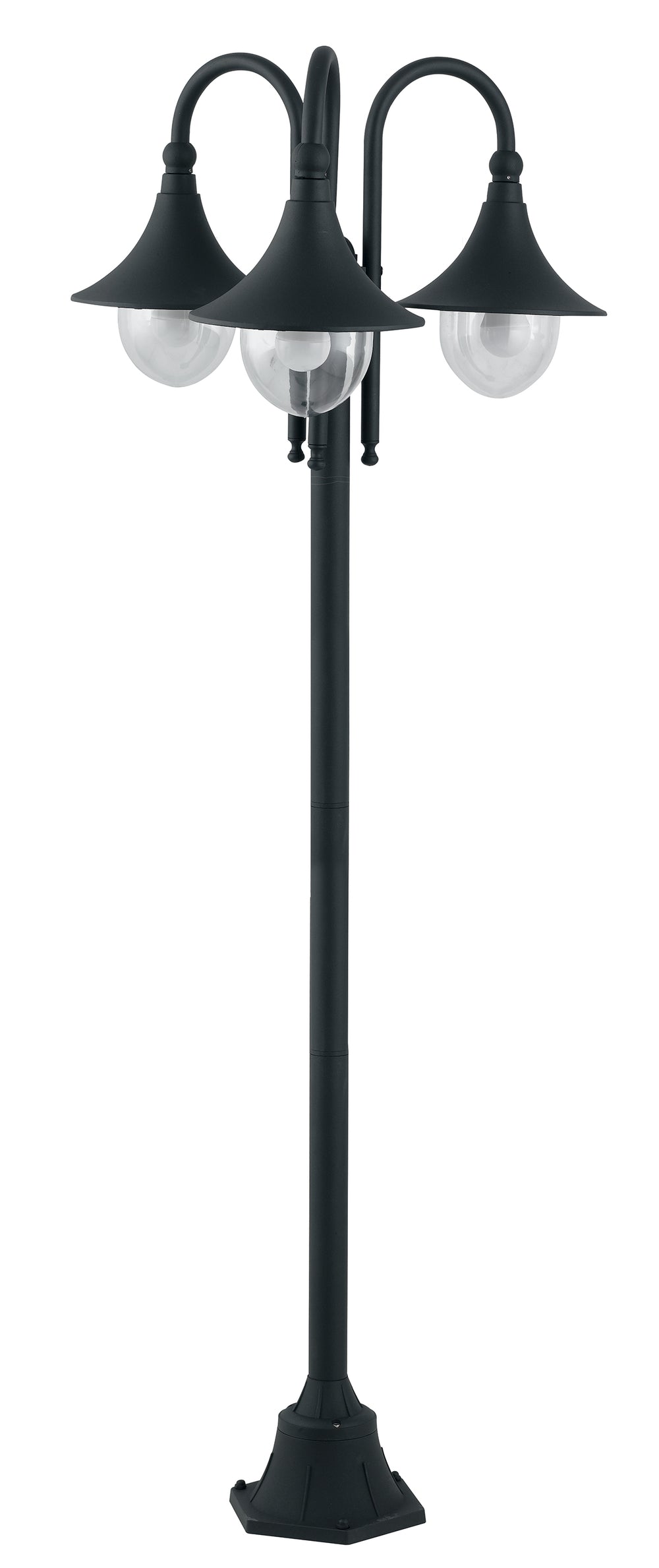 PALO PAVIA NERO 3XE27 IP44 56X190CM