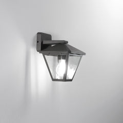APPLIQUE DOWN PRISMA ANTRACITE 1XE27 IP44 16X19,1X21,8CM
