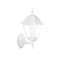 "Applique da esterno ROMA uplight in alluminio bianco e vetro"