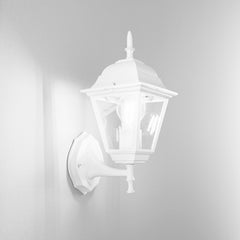 APPLIQUE UP ROMA BIANCA 1XE27 IP44 14,6X19,5X36CM