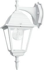 "Applique da esterno ROMA downlight in alluminio bianco e vetro"