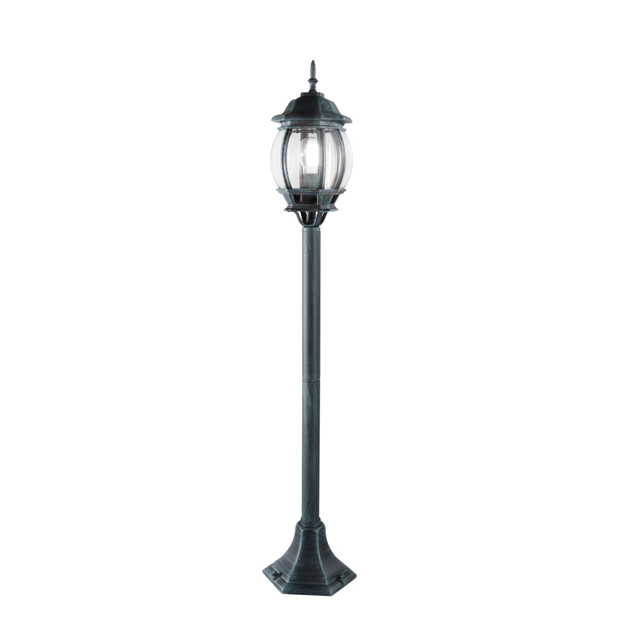 PALETTO SANTIAGO NERO/VERDE 1XE27 IP44 21X110,3CM