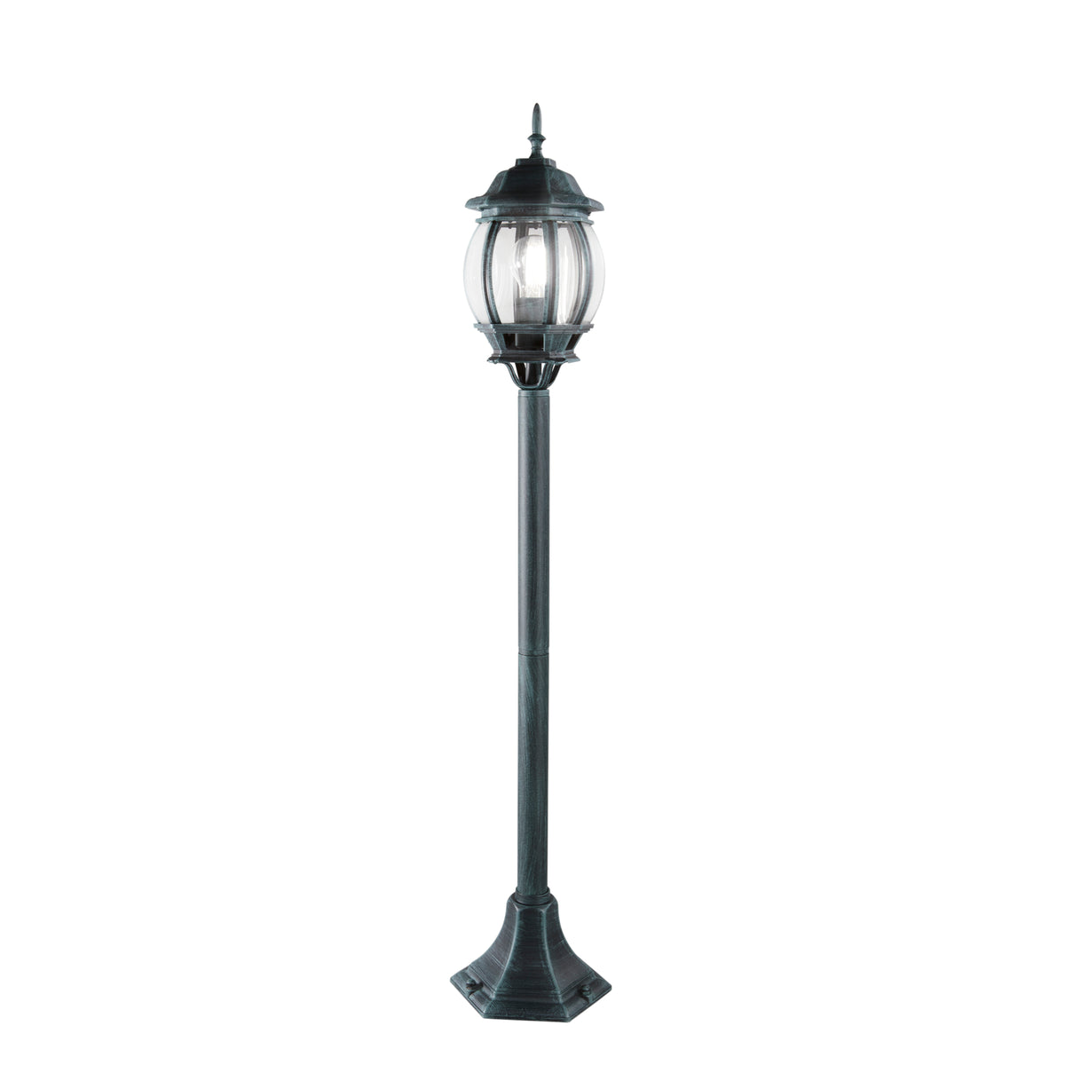 PALETTO SANTIAGO NERO/VERDE 1XE27 IP44 21X110,3CM