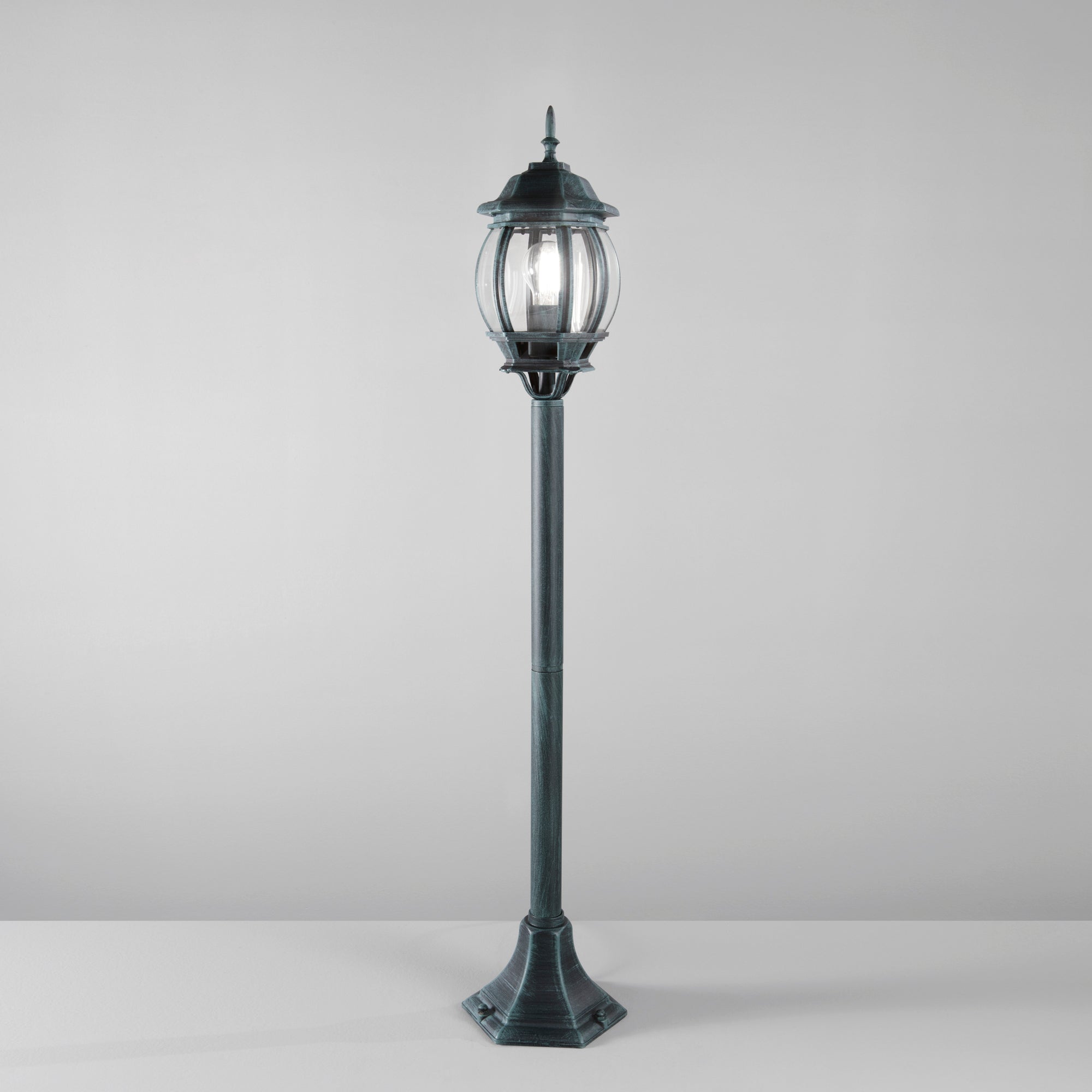 PALETTO SANTIAGO NERO/VERDE 1XE27 IP44 21X110,3CM