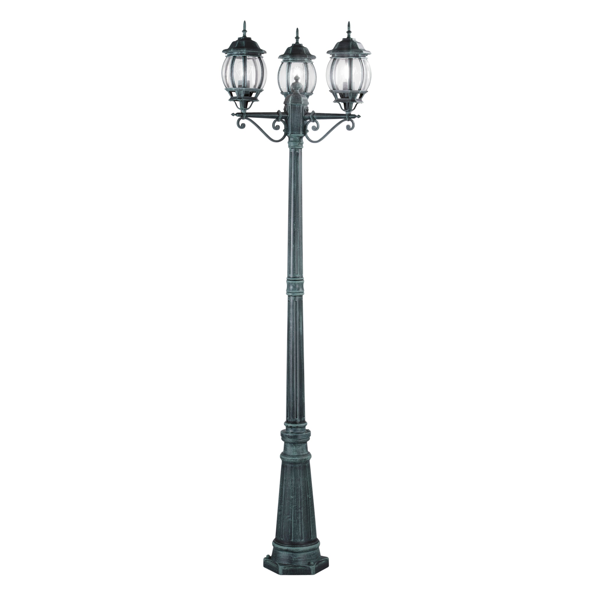 PALO SANTIAGO NERO/VERDE 3XE27 IP44 69X209CM