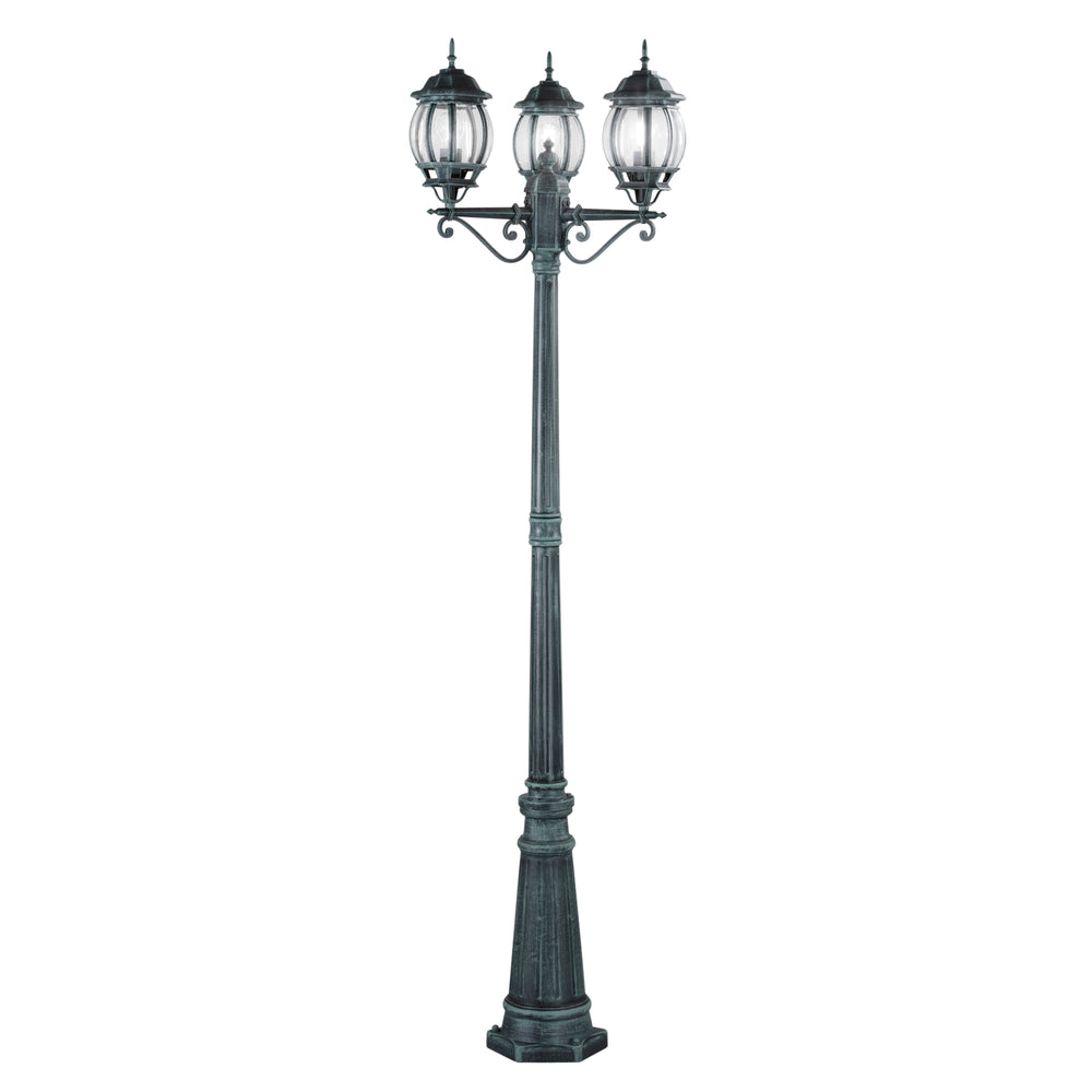 PALO SANTIAGO NERO/VERDE 3XE27 IP44 69X209CM