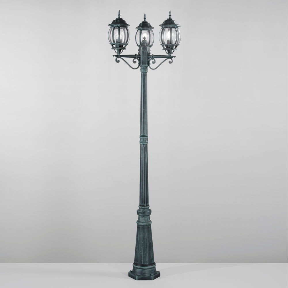 PALO SANTIAGO NERO/VERDE 3XE27 IP44 69X209CM